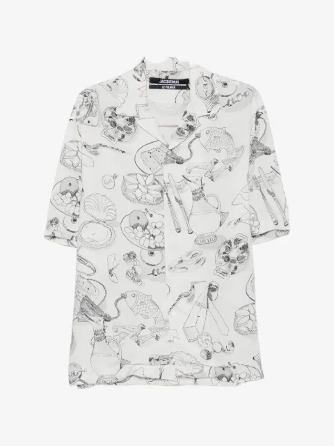 Jacquemus illustrative-print short-sleeve shirt