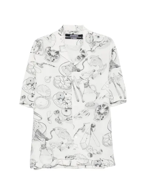 Jacquemus illustrative-print short-sleeve shirt