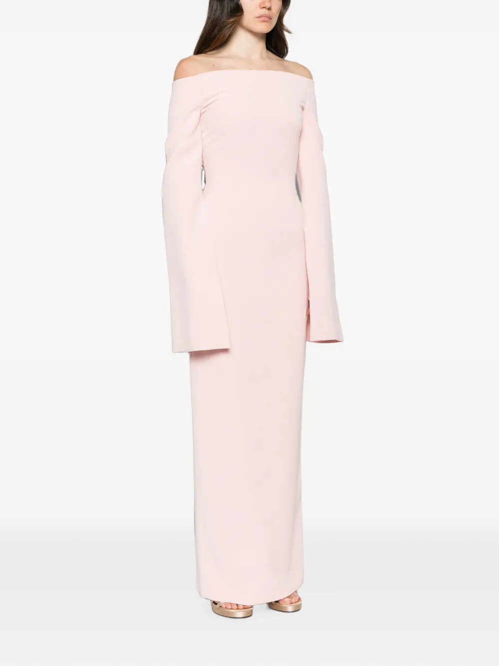 Solace London The Marcella maxi-dress Roze