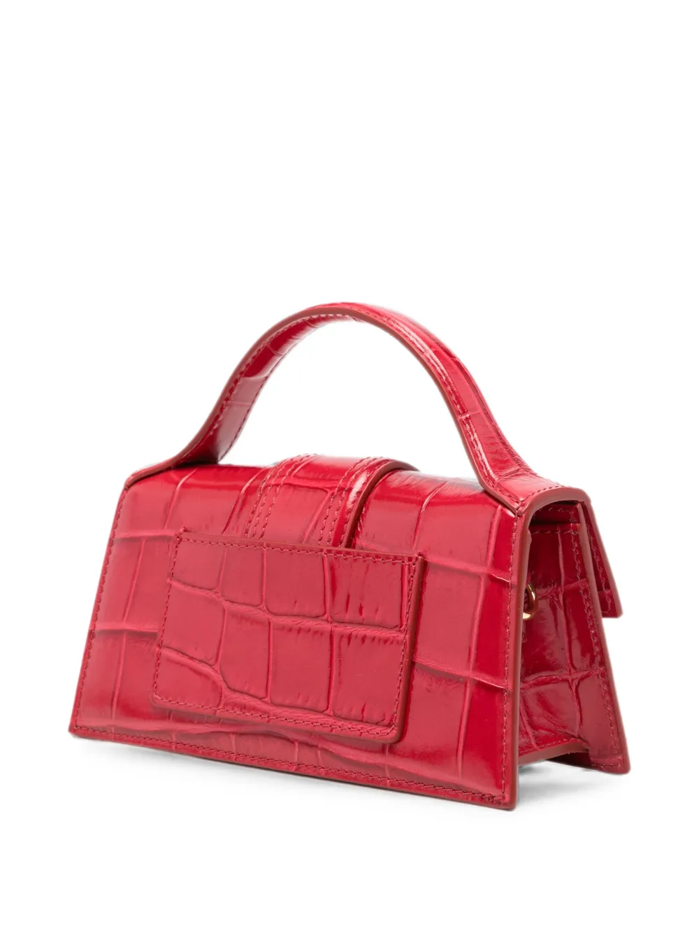 Jacquemus Le Bambino leren tas Rood
