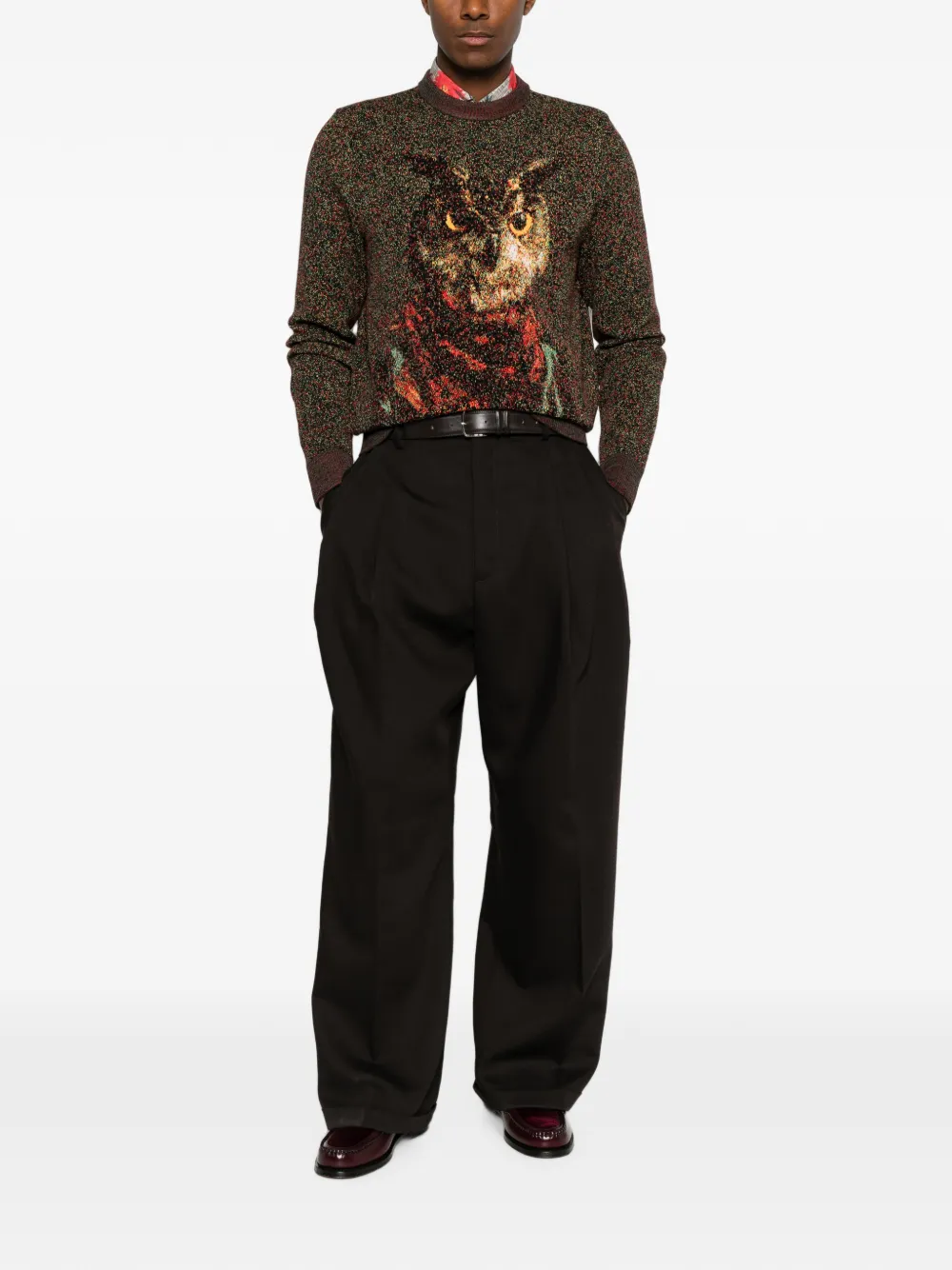 ETRO Gebreide trui van wolblend Rood