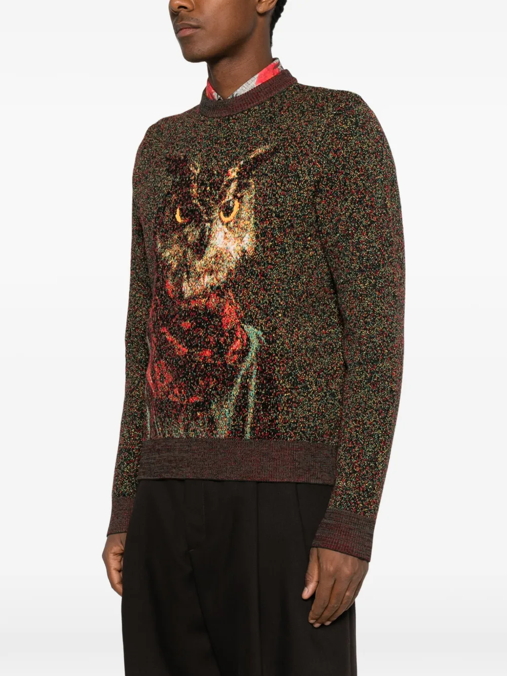 ETRO Gebreide trui van wolblend Rood
