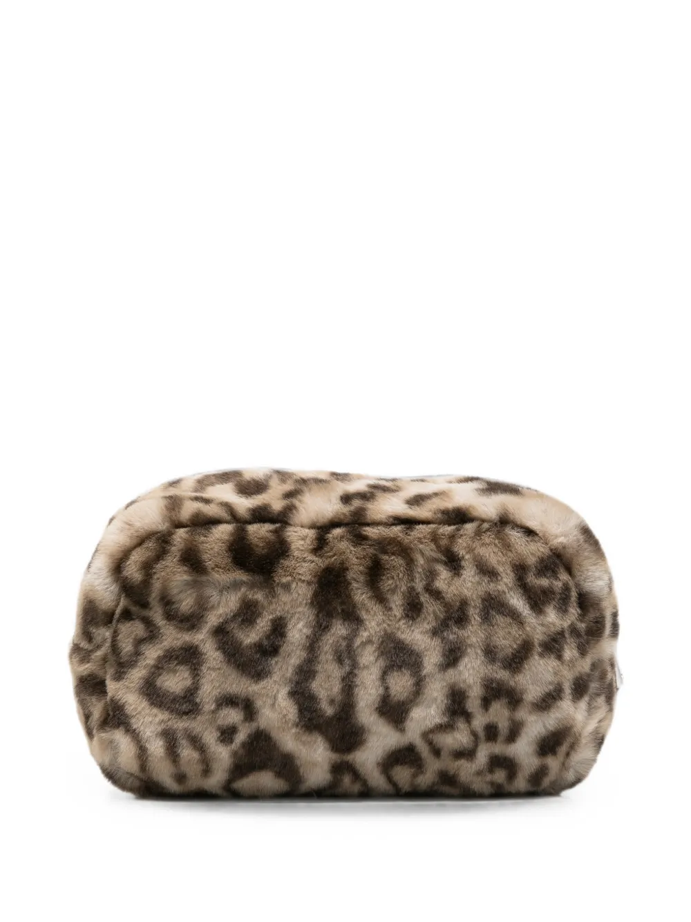 Apparis Make-up tas van imitatiebont met luipaardprint Beige