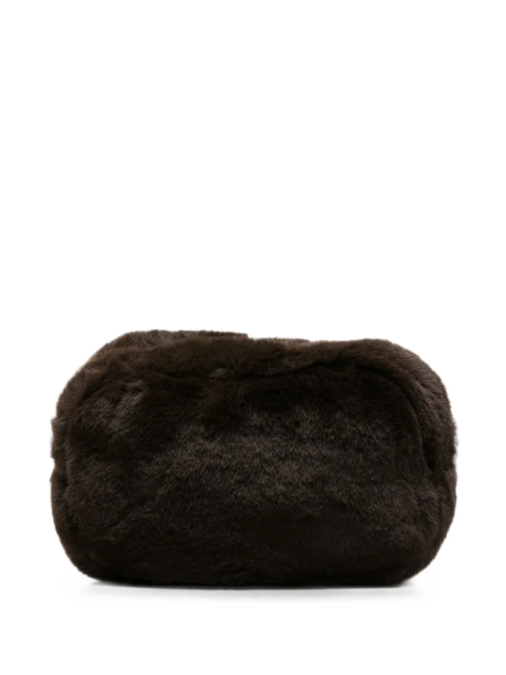 Apparis faux-fur make-up bag - Braun
