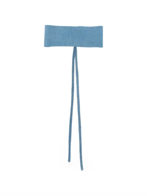 Manokhi denim-effect choker necklace