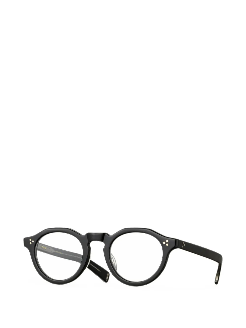 Eyevan7285 Mason-E2 bril met rond montuur Zwart