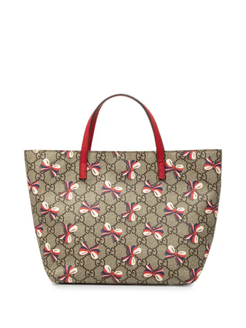 Gucci Pre-Owned 2016-2026 Childrens GG Supreme Ribbon tote bag