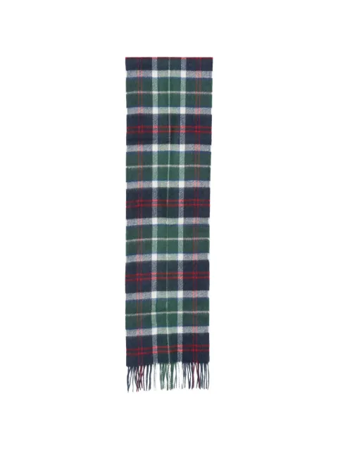 Barbour tartan fringed scarf