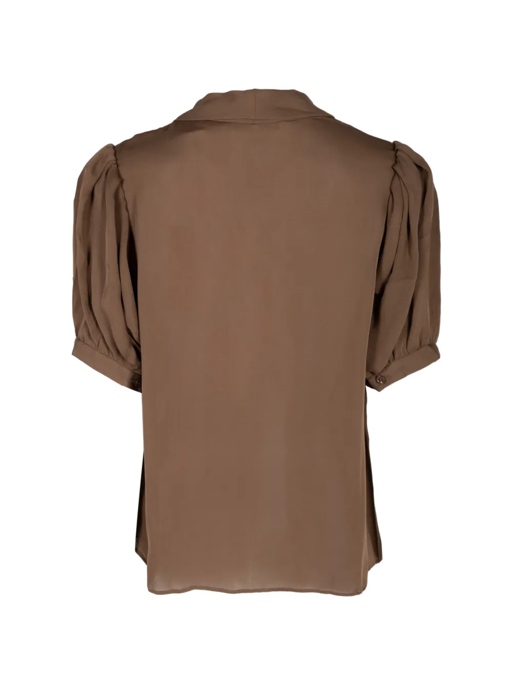 FRAME Sonnet blouse met gestrikte hals Groen