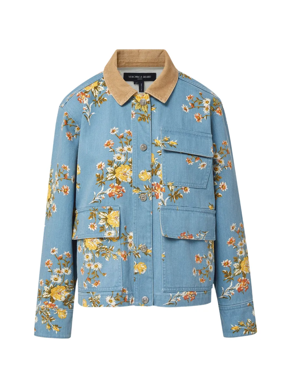 Veronica Beard Leighton Jacke mit Blumenprint - Blau