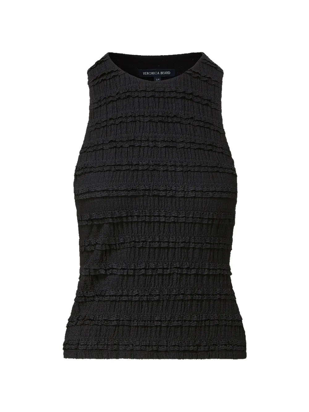 Veronica Beard Jordyn ruffled tank top - Nero