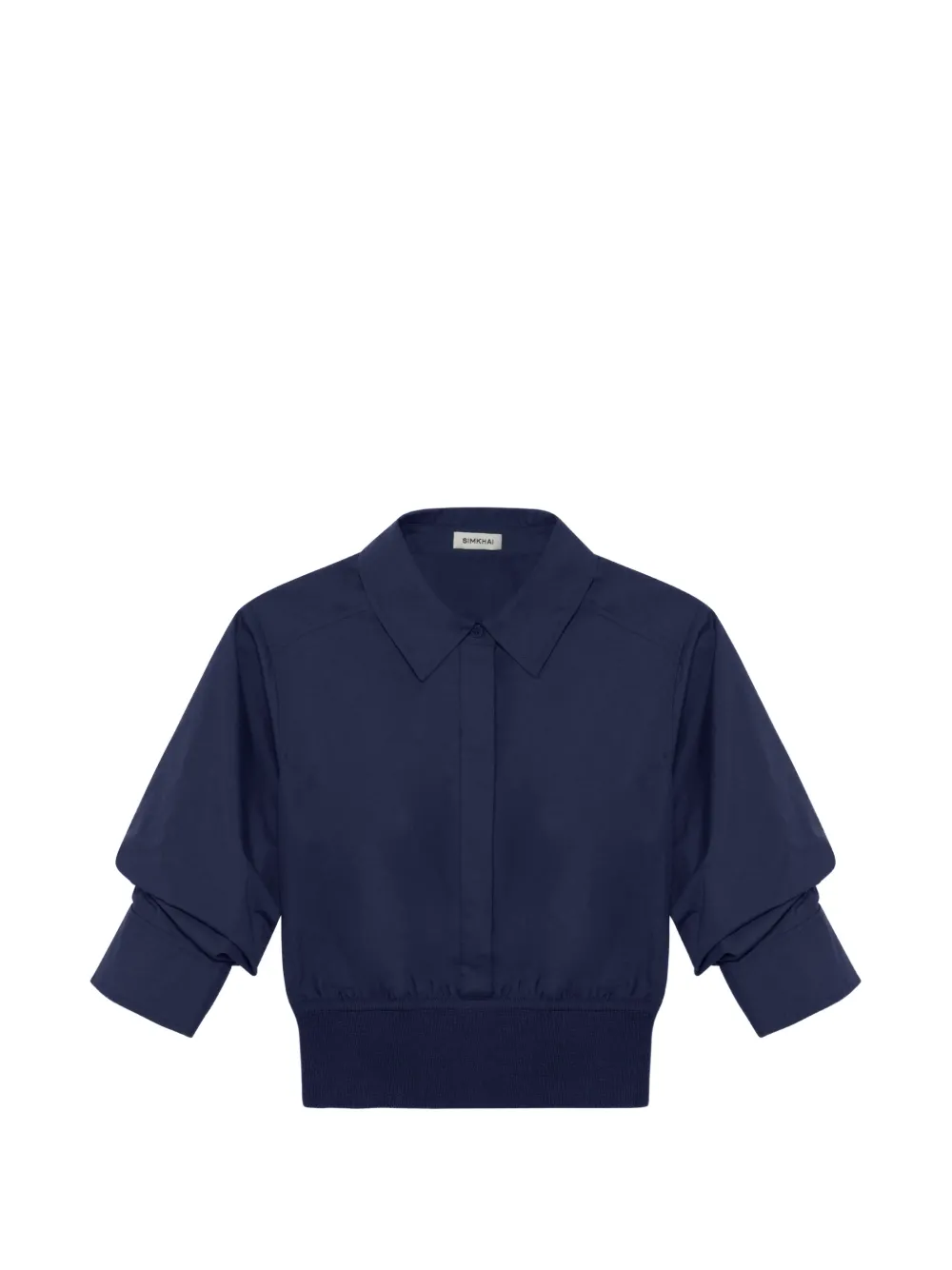 SIMKHAI Stiles ribbed-waist shirt