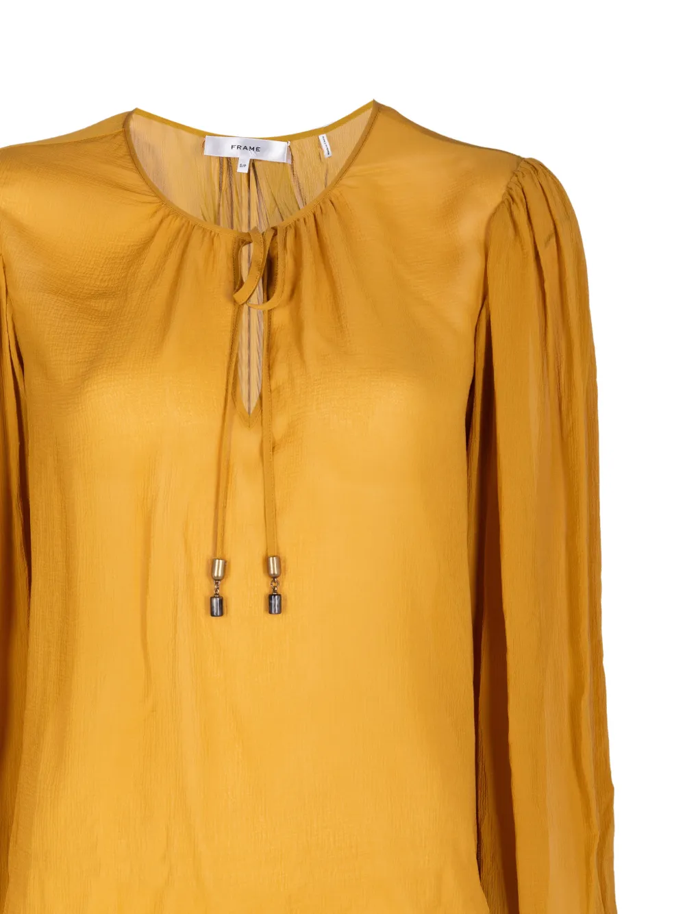 FRAME Amulet zijden blouse Geel