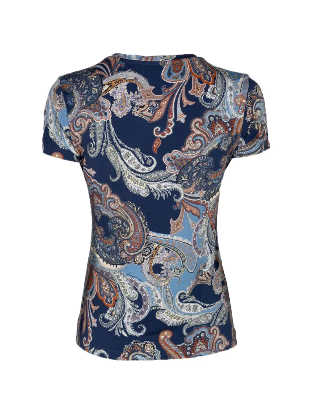 L'Agence Ressi T-shirt met paisley-print Blauw