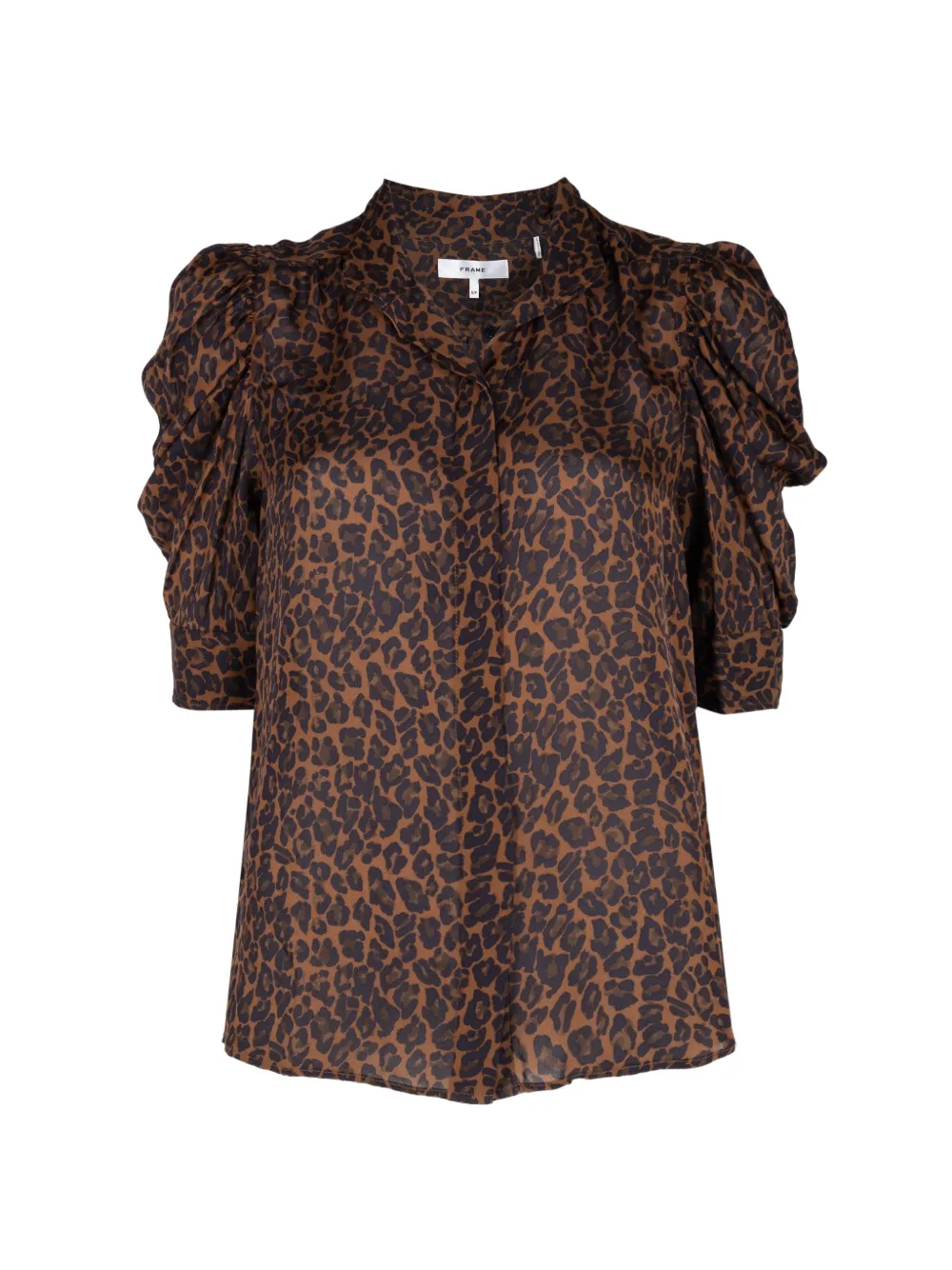FRAME Gillian leopard-print top - Marrone