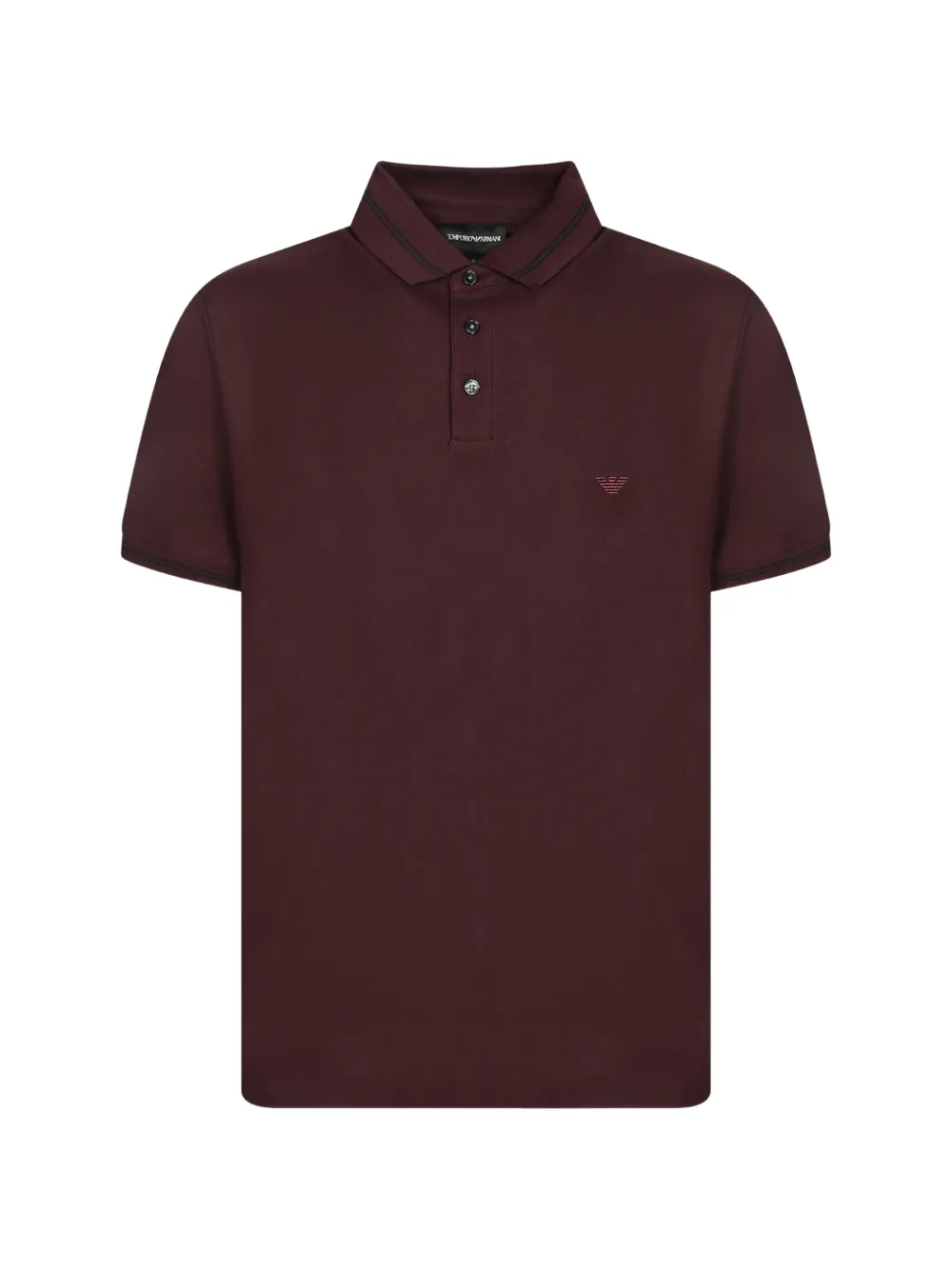 Emporio Armani piqué polo with embroidered logo