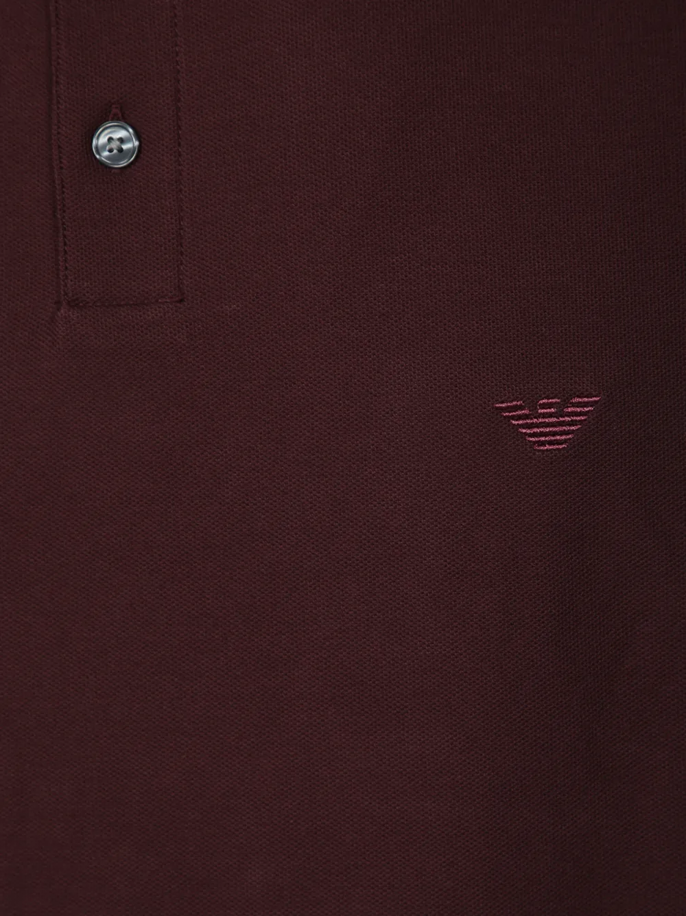 Emporio Armani Piqué poloshirt met geborduurd logo Rood