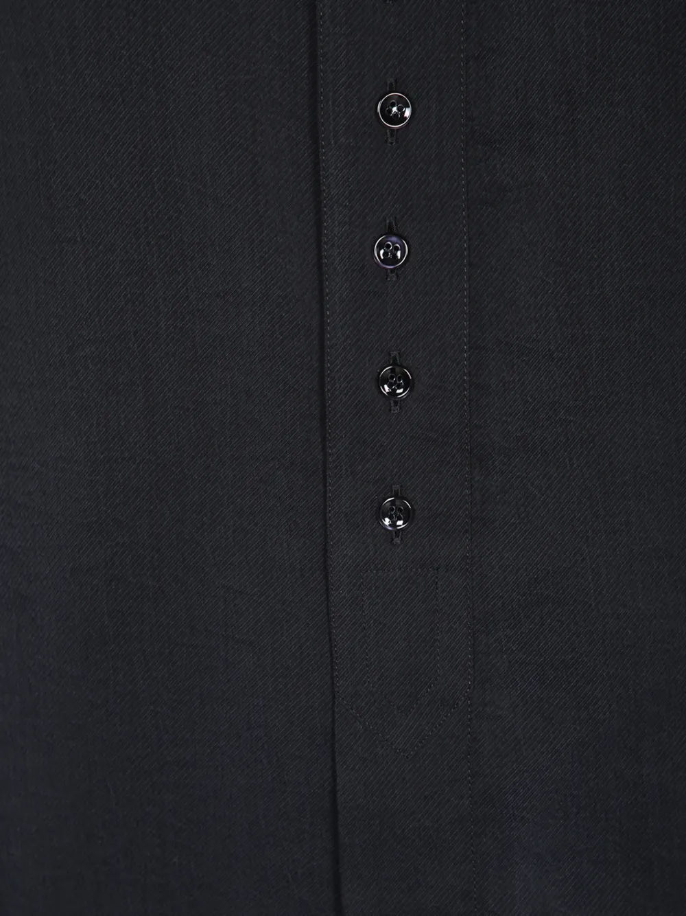 Giorgio Armani Overhemd met ronde opstaande kraag Blauw