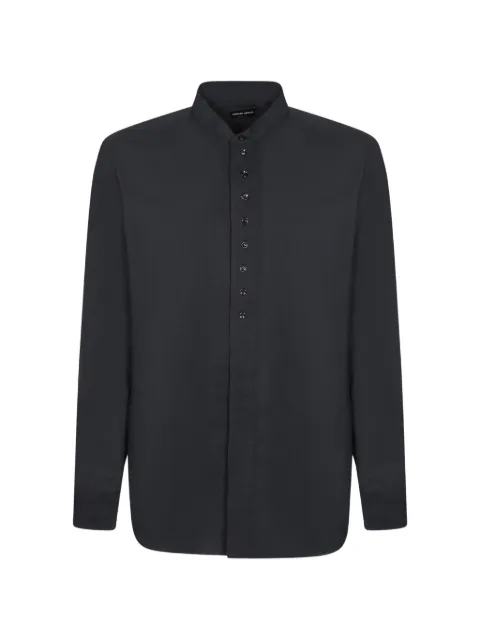Giorgio Armani mandarin-collar long-sleeve shirt