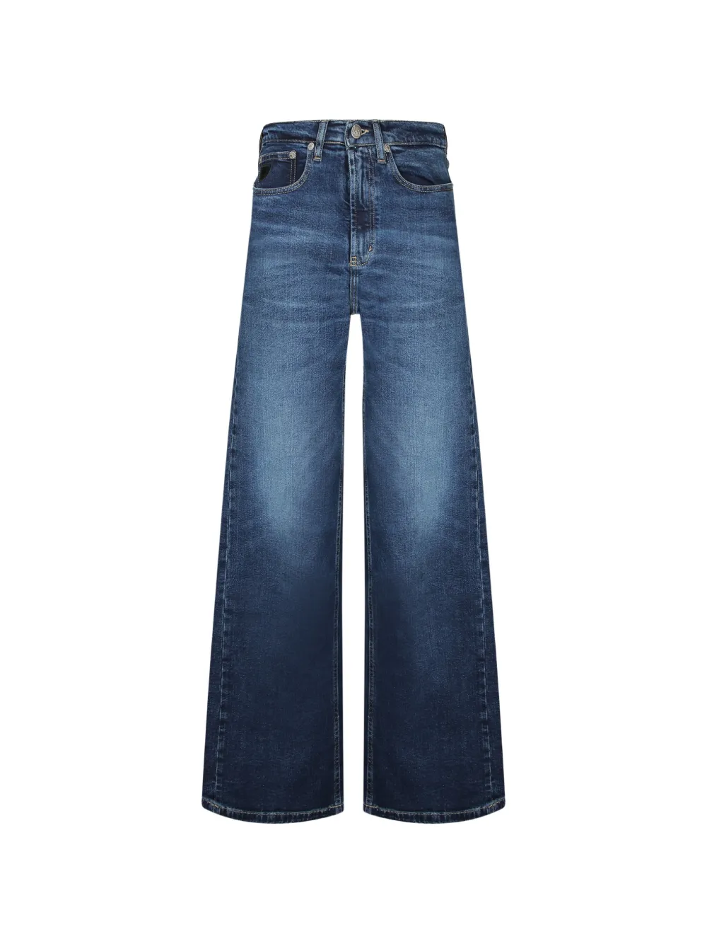 LOIS JEANS faded wide-leg jeans - Blau