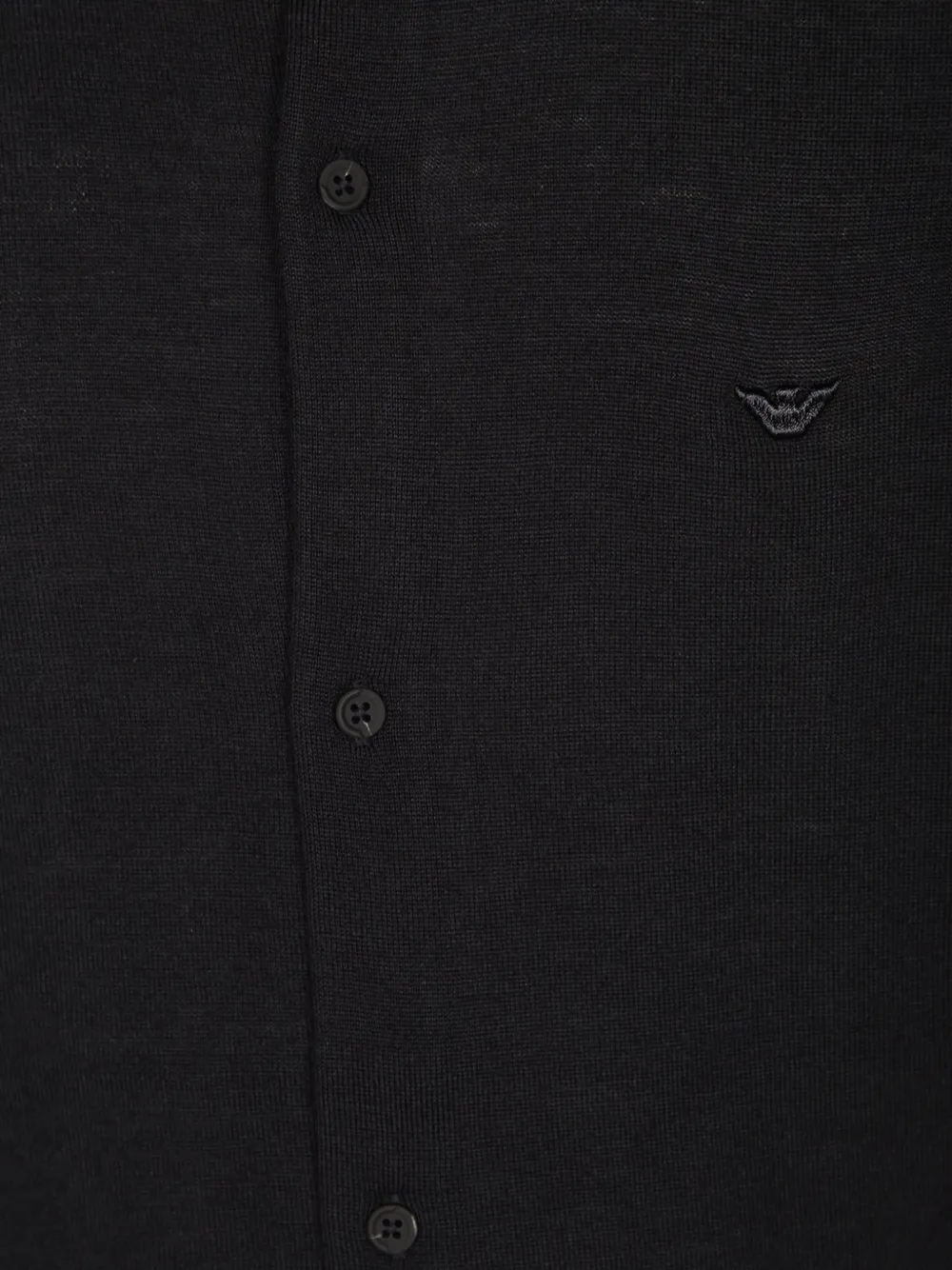 Emporio Armani Overhemd met geborduurd logo Zwart