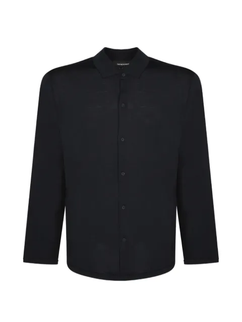 Emporio Armani logo-embroidered button-up shirt