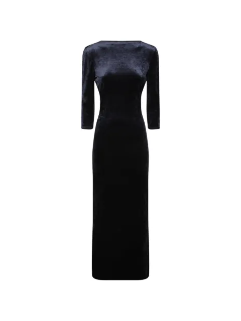 Giorgio Armani twist-detail open-back midi dress