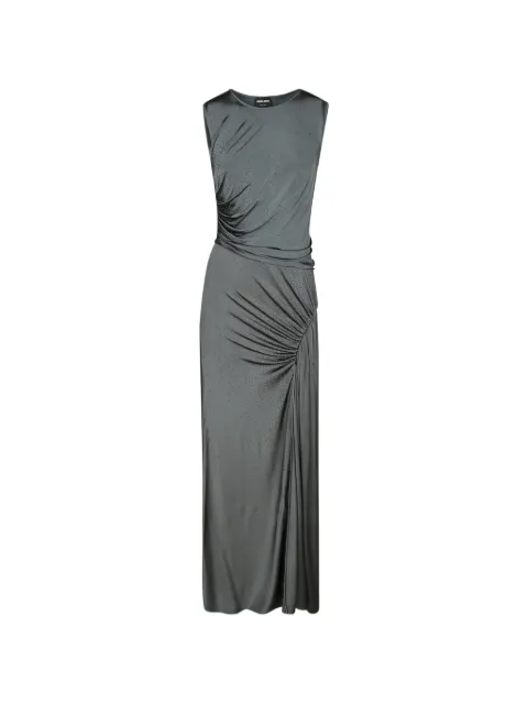 Giorgio Armani crystal-embellished ruched maxi dress