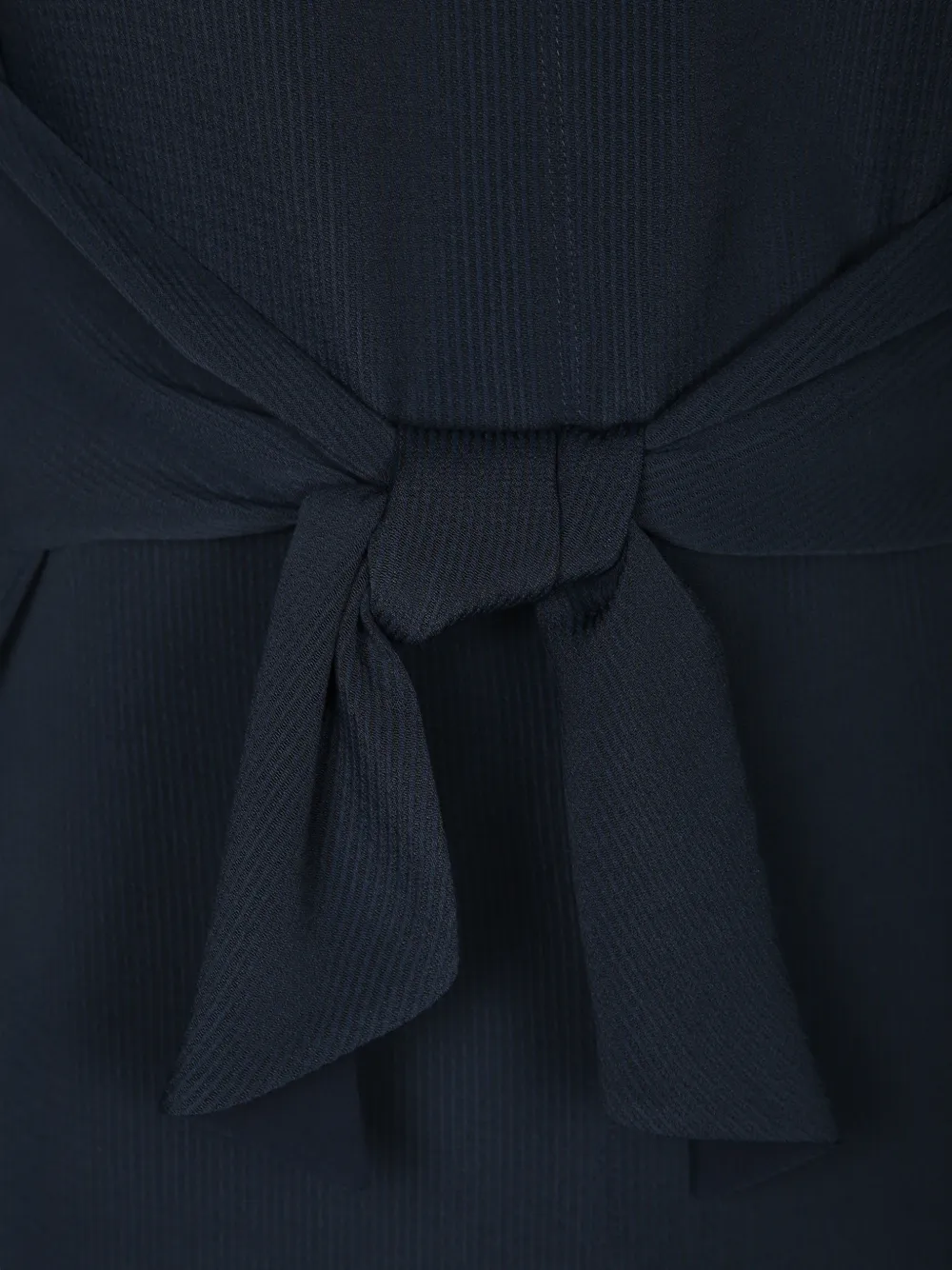 Emporio Armani bow-detail short-sleeve mini dress Blauw
