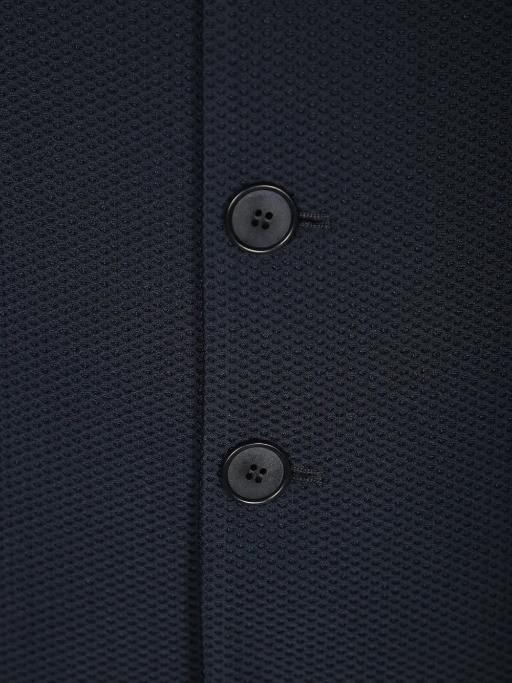 Giorgio Armani Honeycomb gebreide blazer met opstaande kraag Blauw