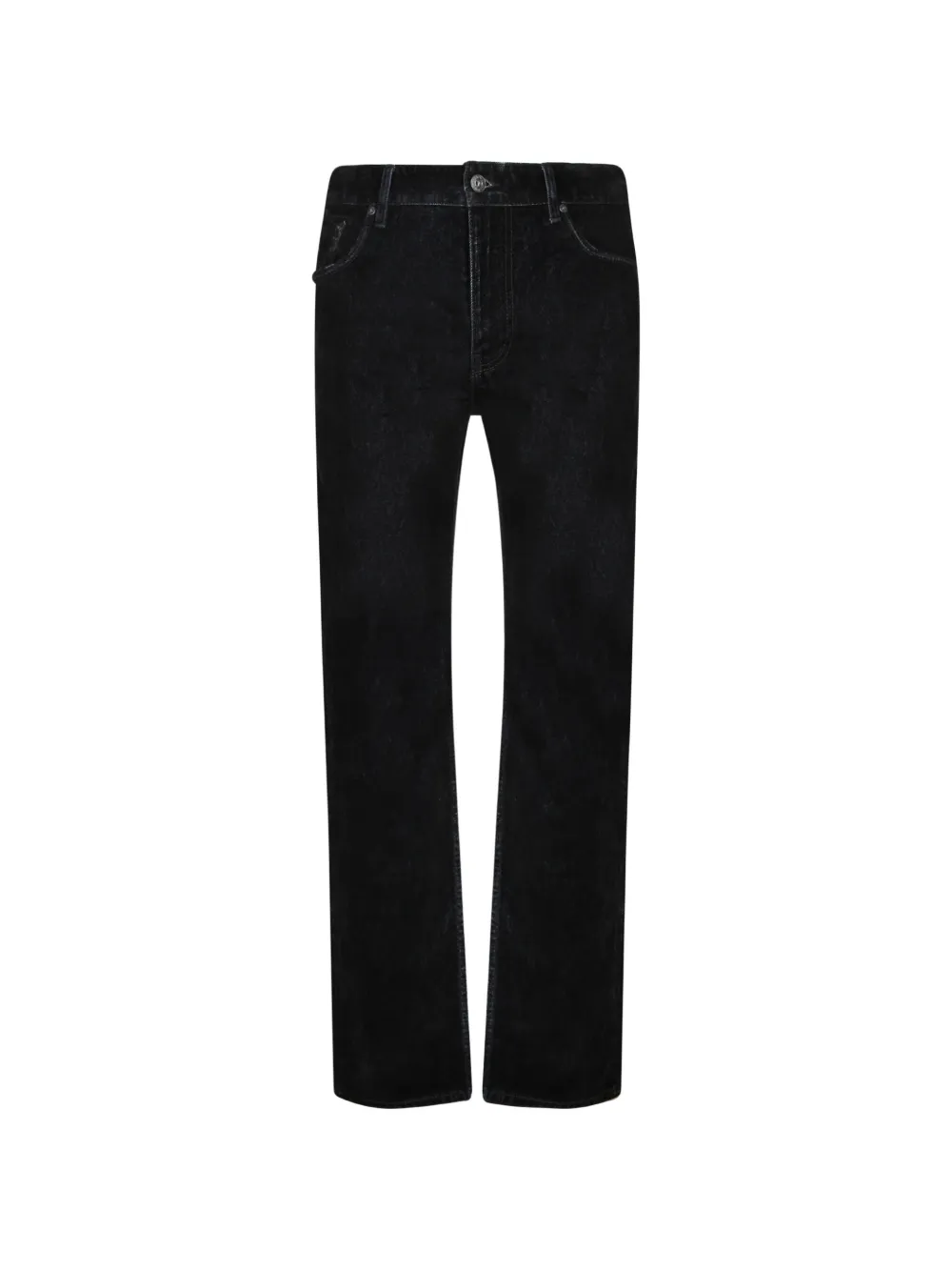 Emporio Armani logo-plaque straight-leg jeans