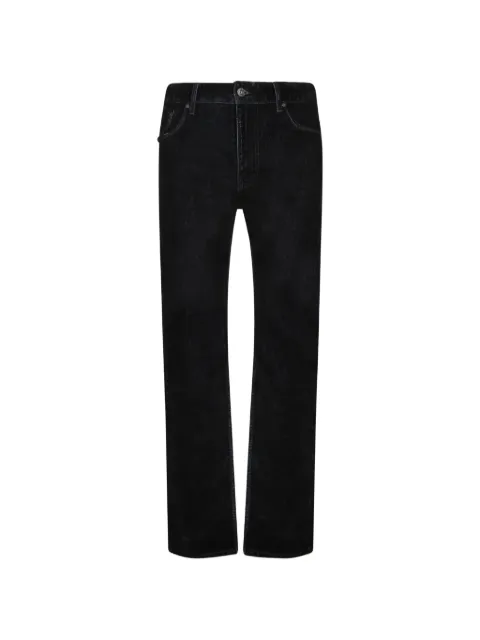 Emporio Armani logo-plaque straight-leg jeans