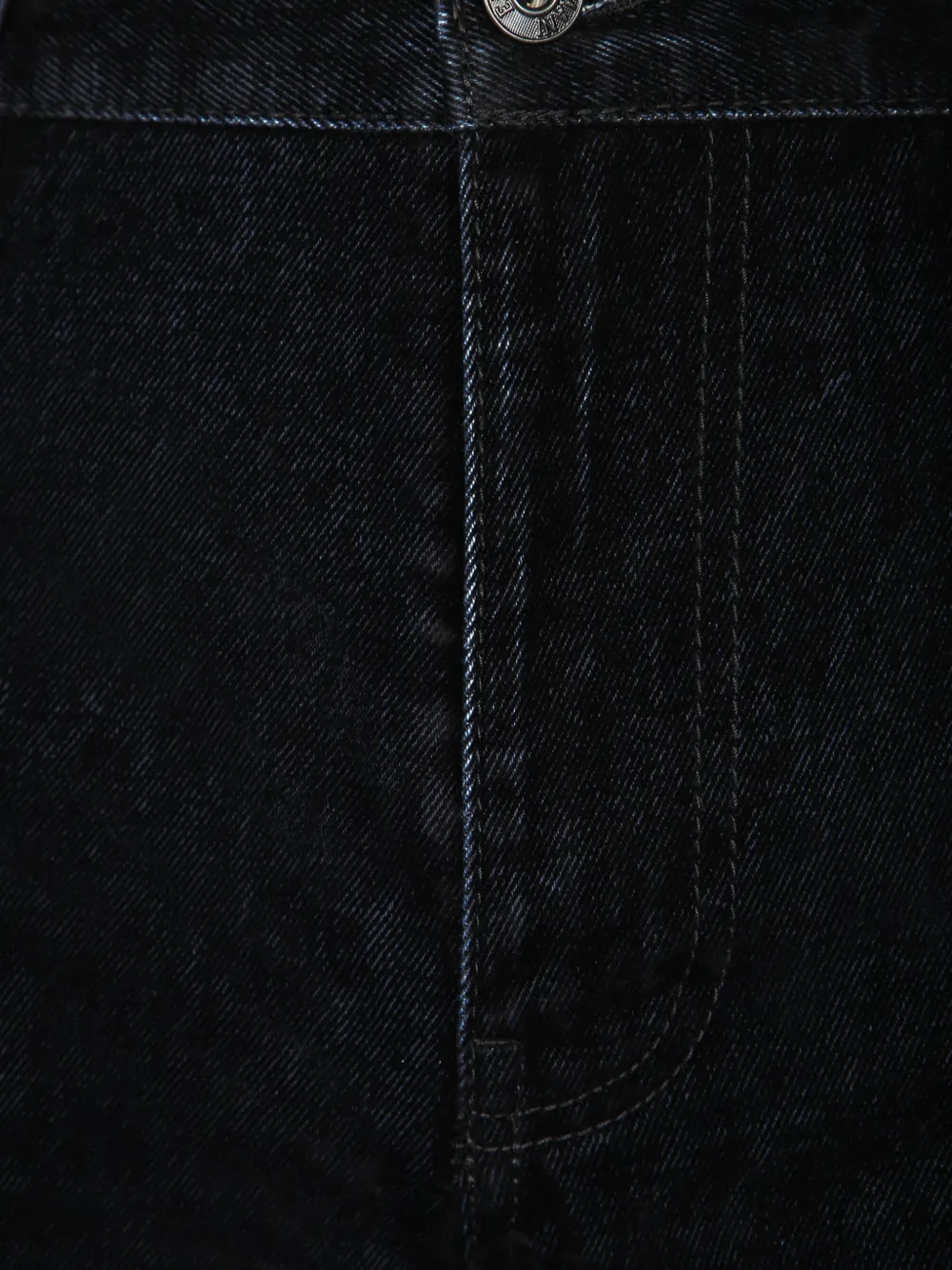 Emporio Armani Straight jeans met logoplakkaat Zwart