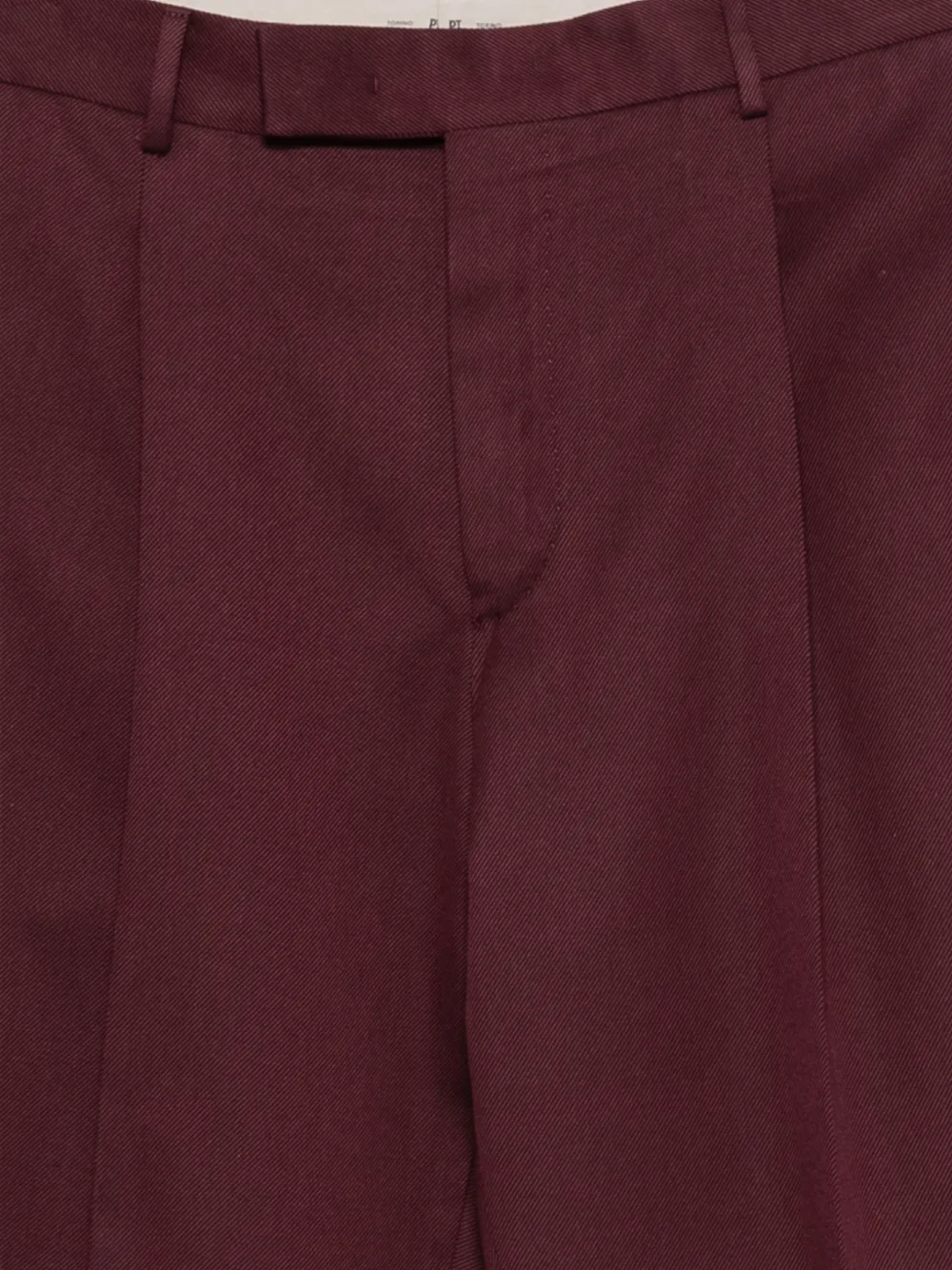 PT Torino Pantalon met geplooid detail Rood