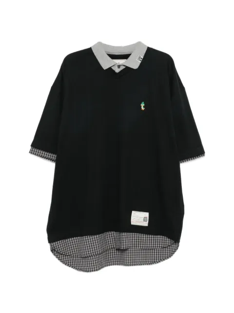 Maison MIHARA YASUHIRO layered-design logo-patch T-shirt