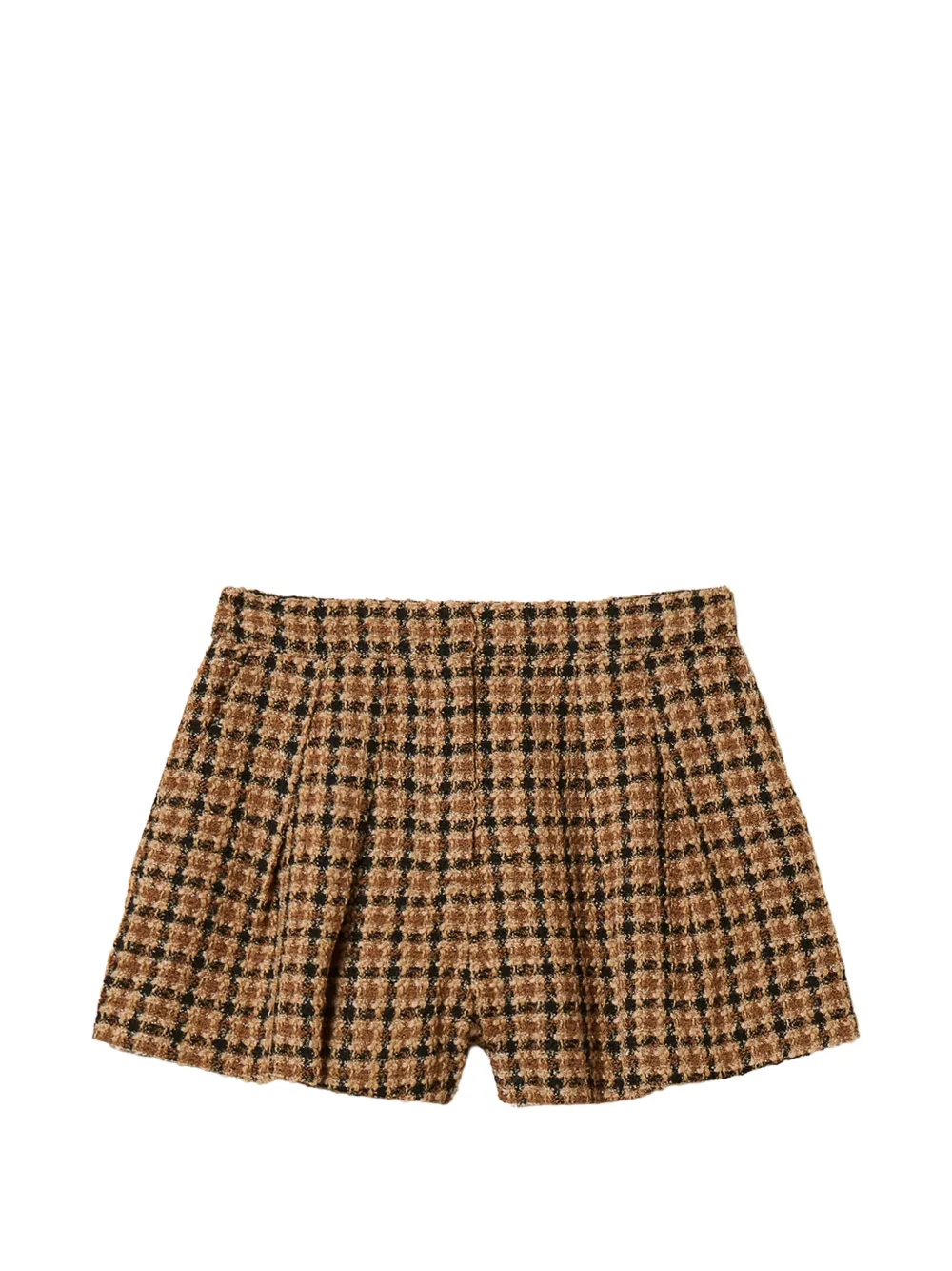 TWINSET check bouclé shorts Bruin
