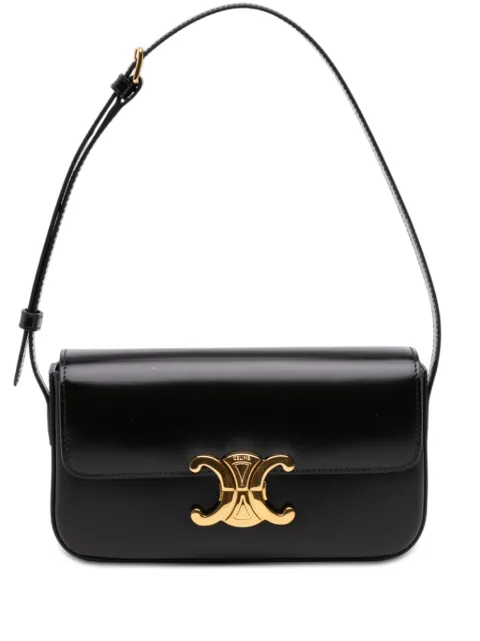 Celine Pre-Owned 2025 Shiny Calfskin Triomphe Claude shoulder bag