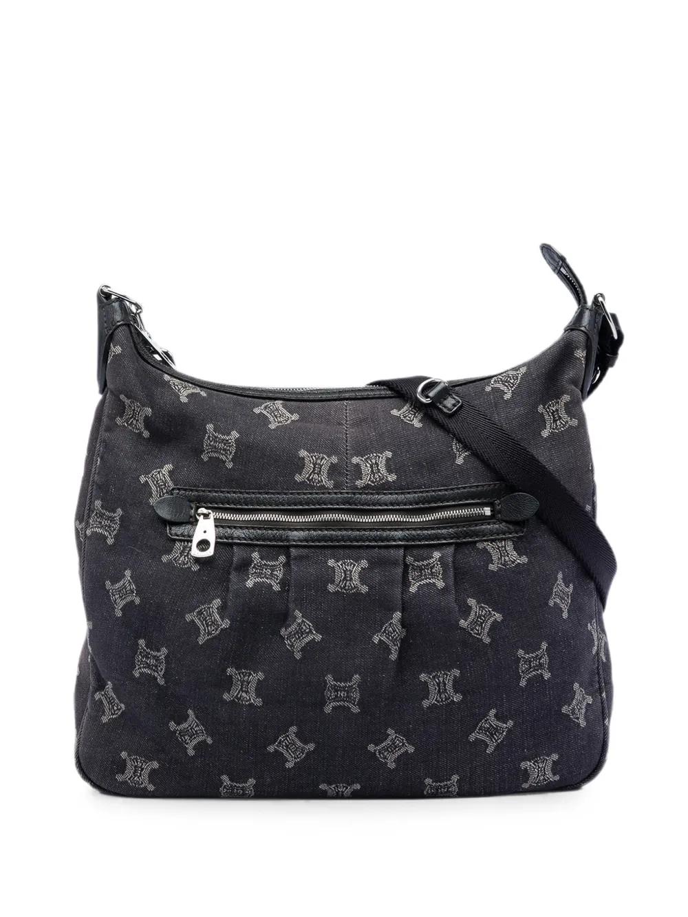 Celine Pre-Owned 2008 Macadam Denim crossbody bag - Schwarz