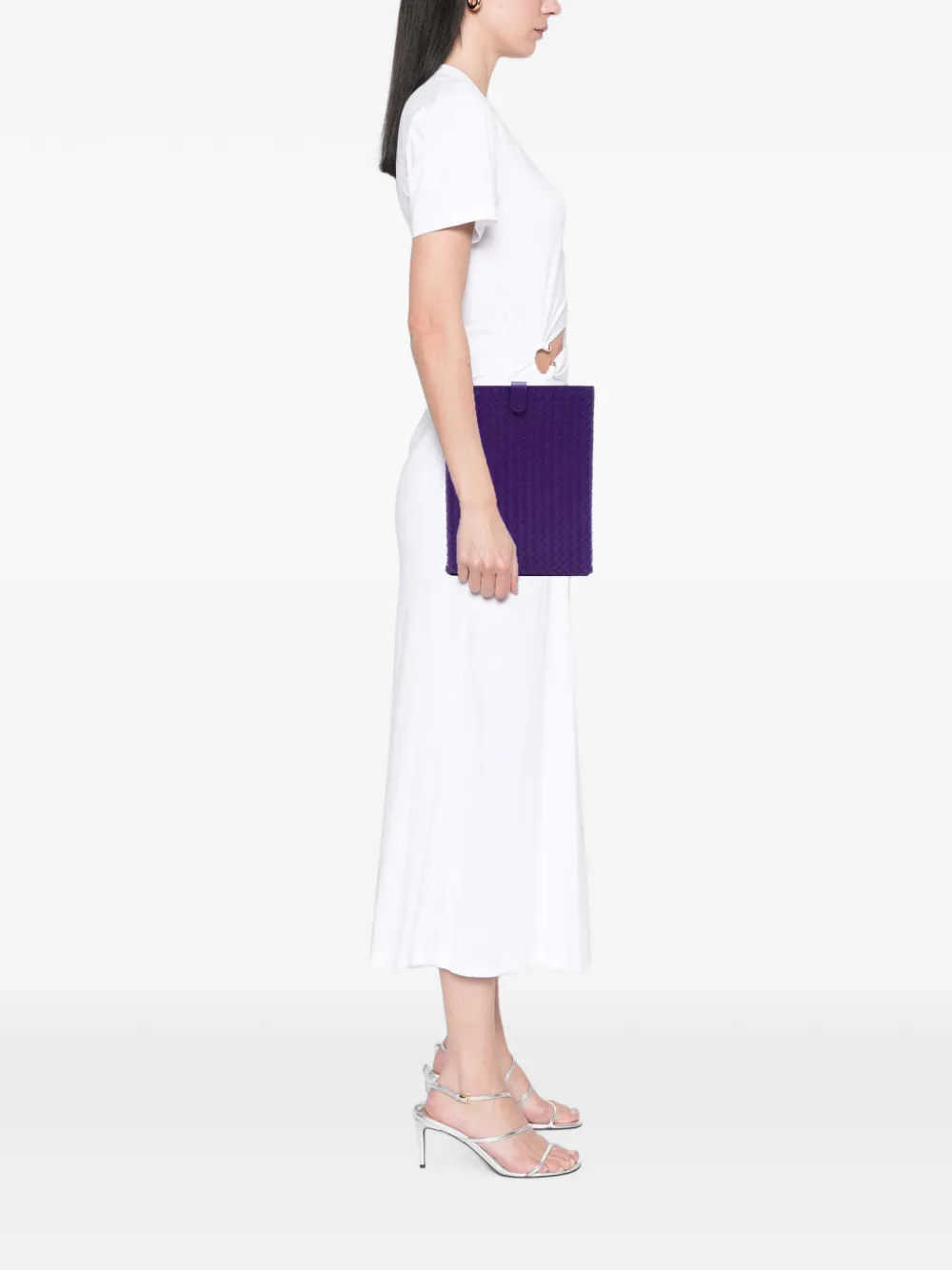 Bottega Veneta Pre-Owned 2012-2026 Nappa Intrecciato Laptop Sleeve clutch bag - Violett