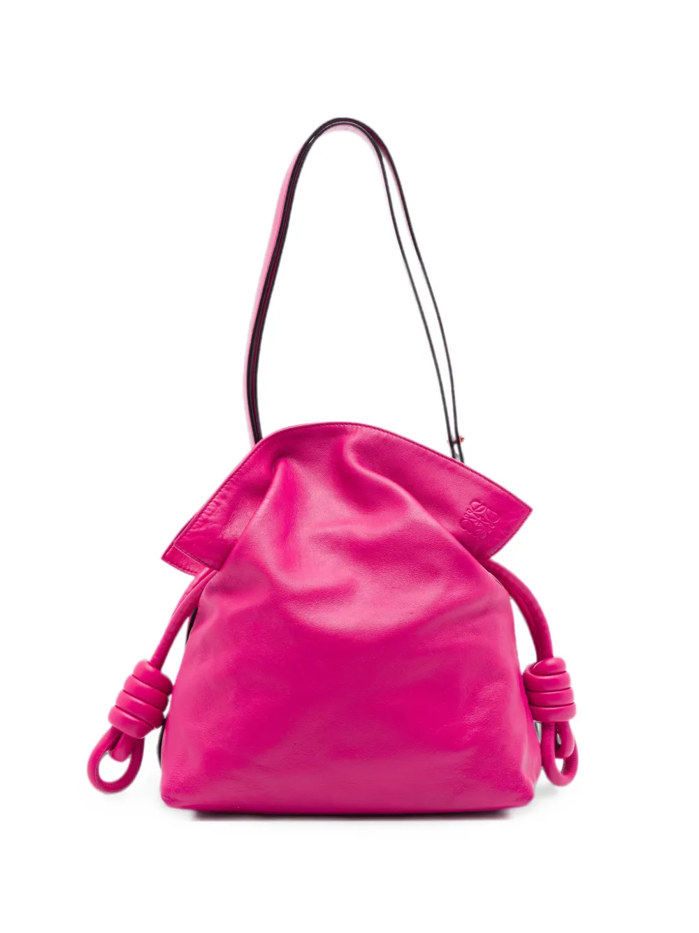 Loewe Pre-Owned 2010-2026 Medium Nappa Flamenco Knot shoulder bag - Rosa