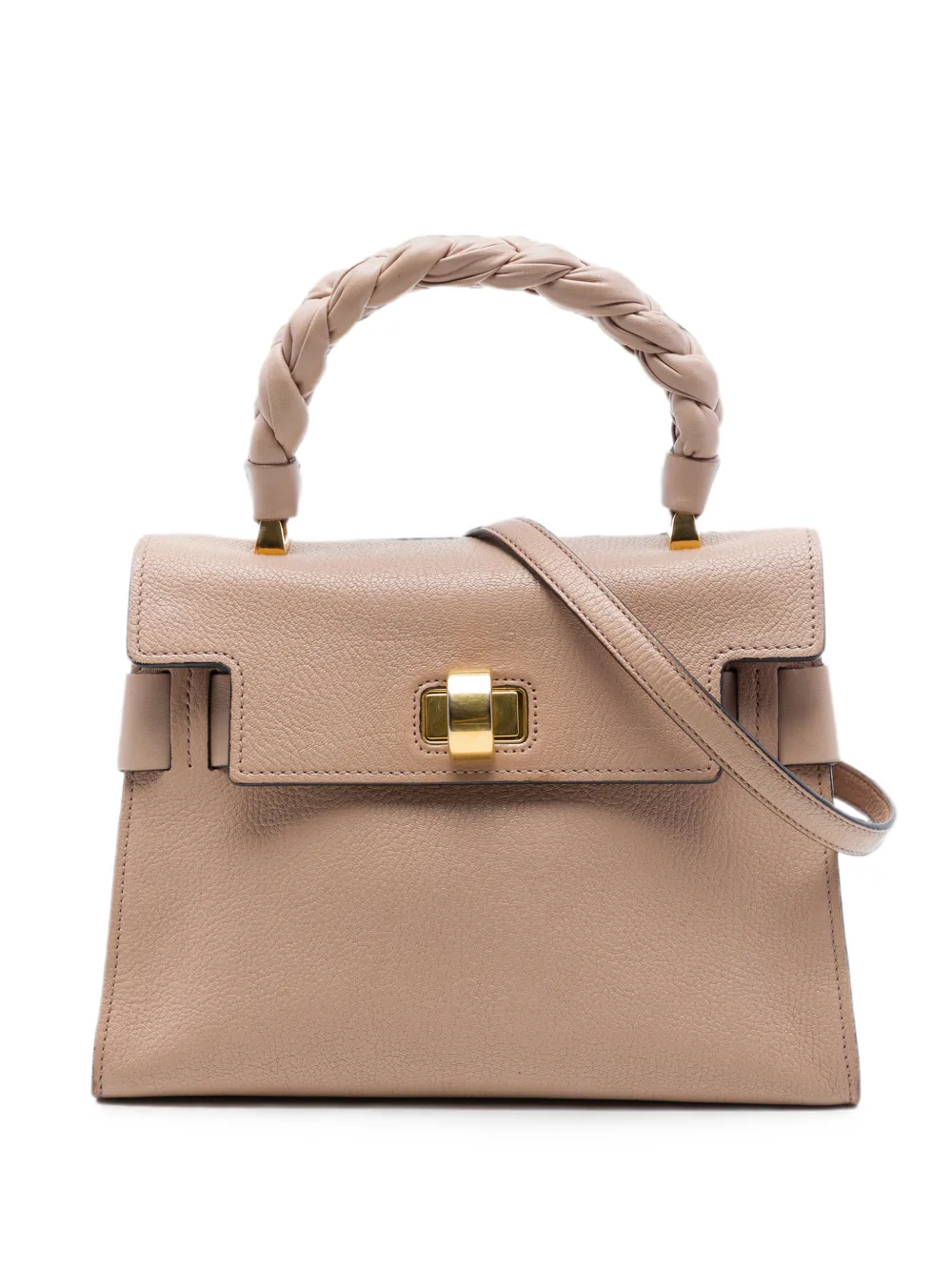 Miu Miu Pre-Owned 2010-2026 Mini Goatskin Madras Click Top Handle