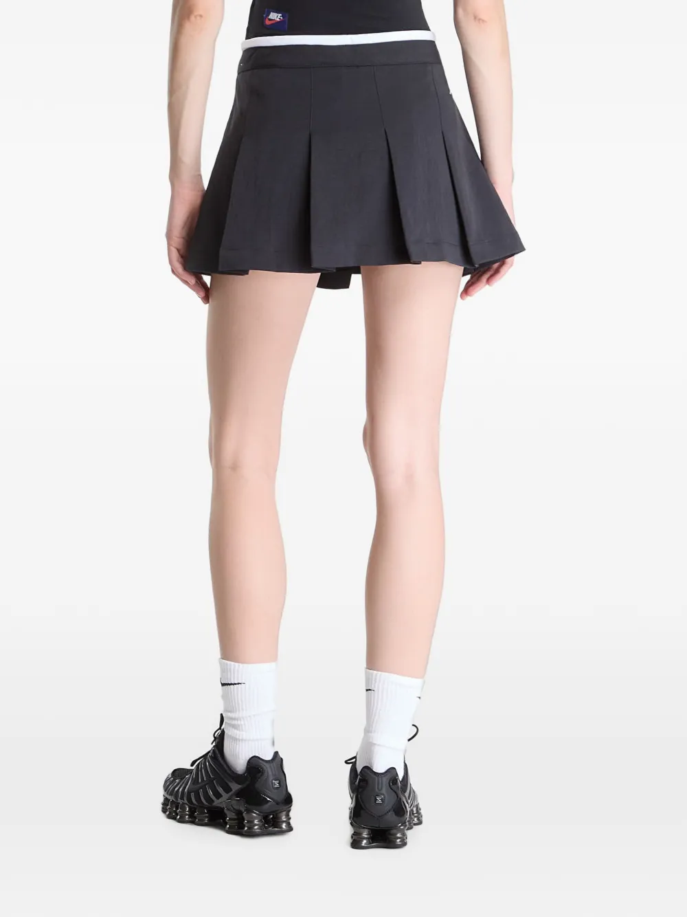 Jordan Flight skort met plooien Zwart
