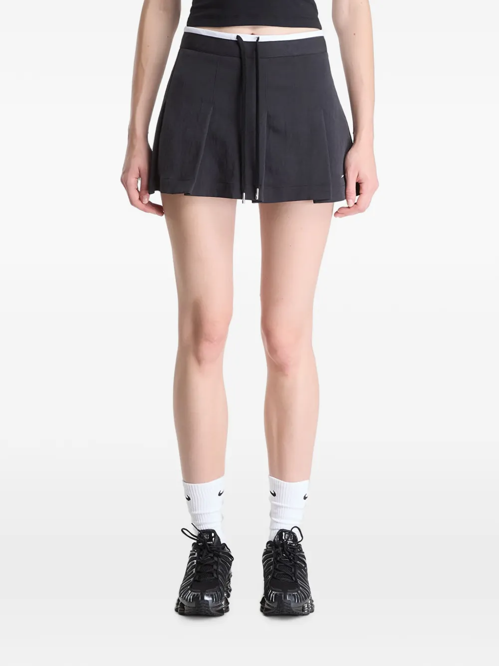 Jordan Flight skort met plooien Zwart