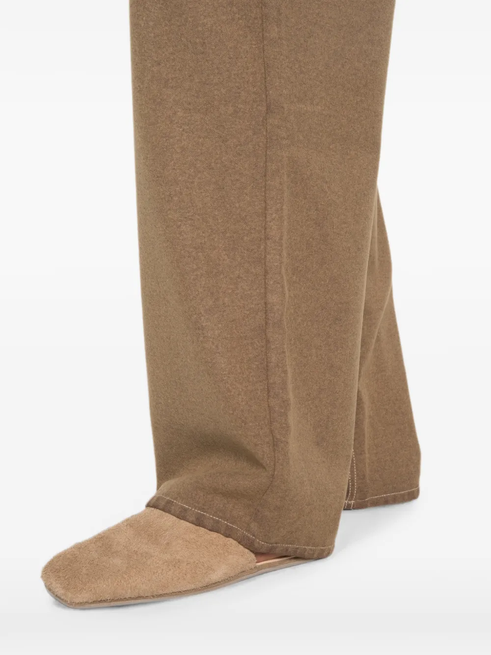 Uma Wang Broek met wijde pijpen Bruin