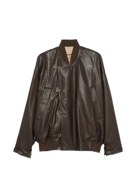 Uma Wang asymmetric leather jacket