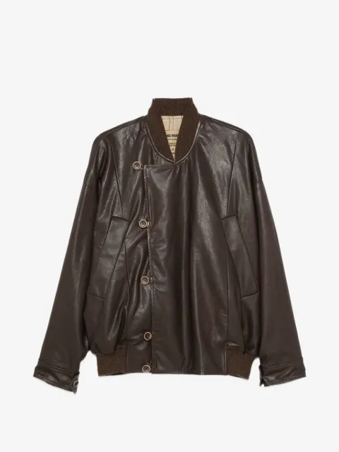 Uma Wang asymmetric leather jacket