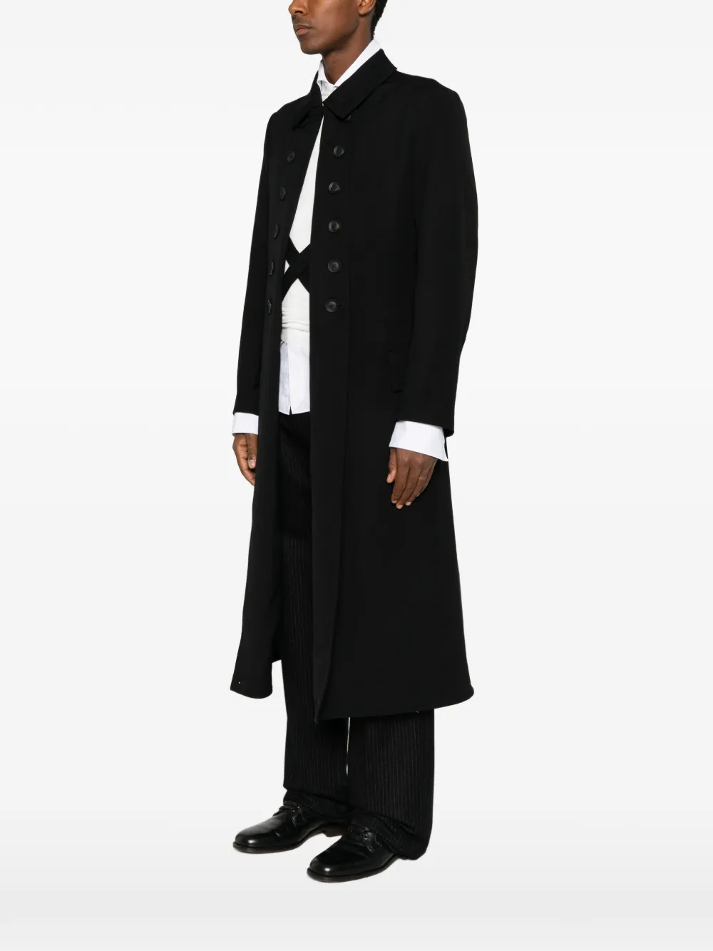 Yohji Yamamoto Jas met dubbele rij knopen Zwart