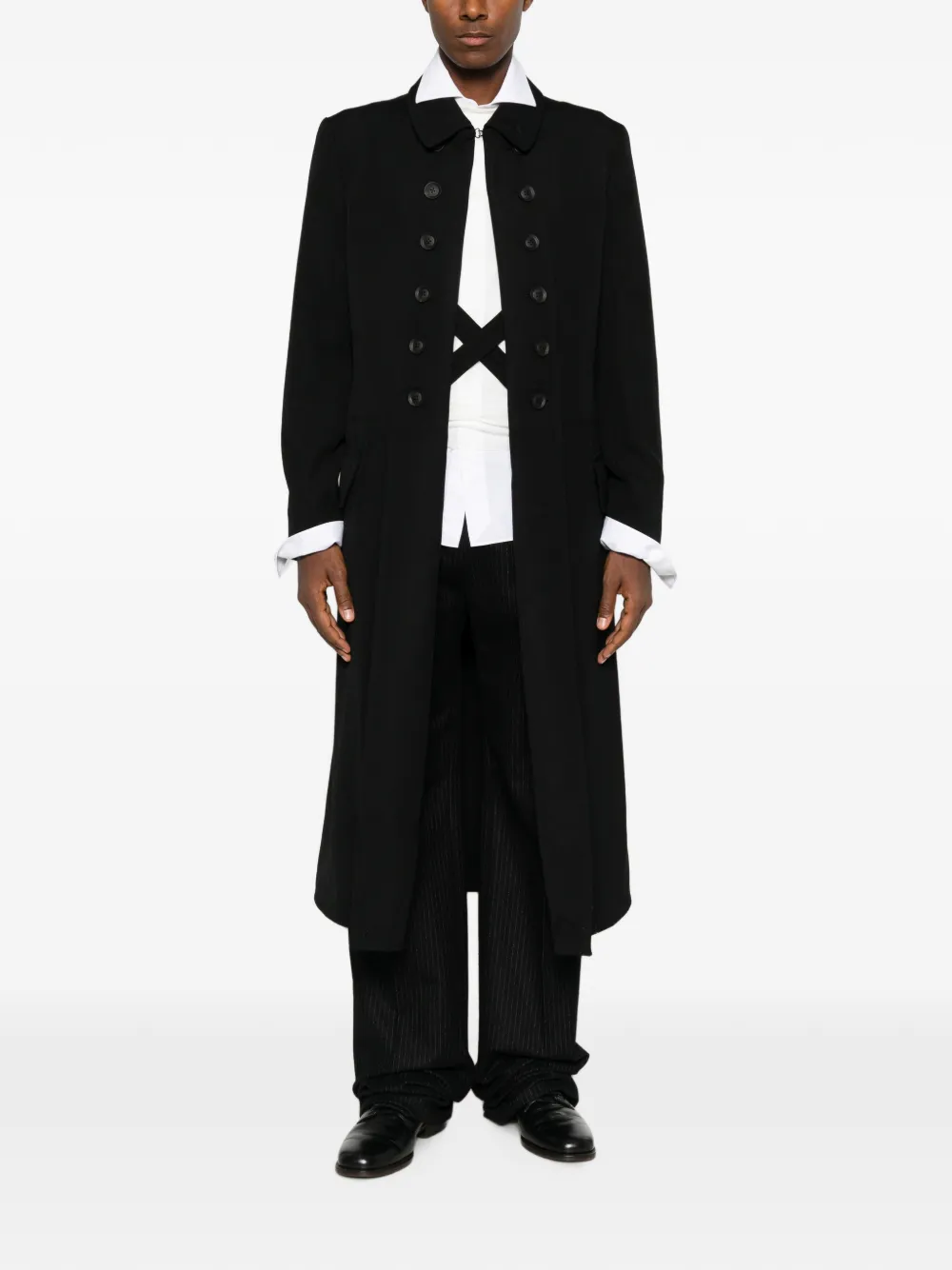 Yohji Yamamoto Jas met dubbele rij knopen Zwart