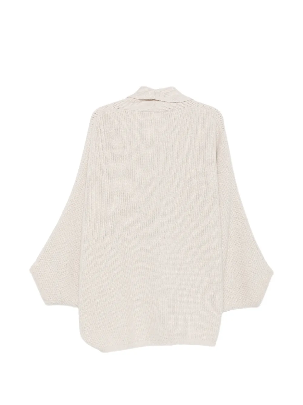 Roberto Collina Vest met sjaalkraag Beige