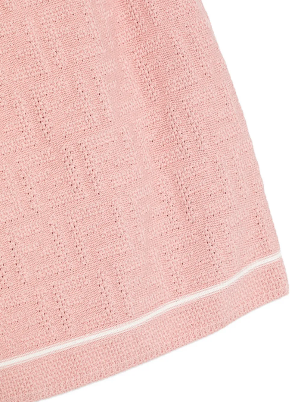 Fendi Kids FF monogram knit skirt Roze